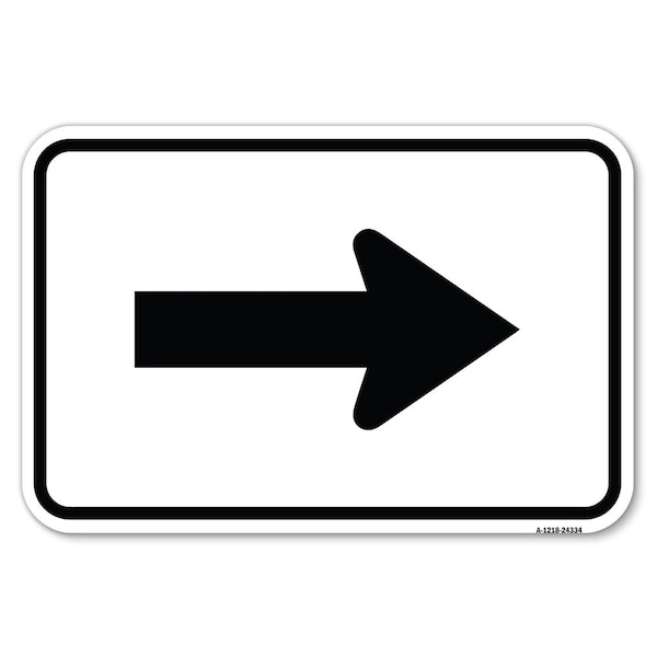 Safety Sign, 12 in Height, Aluminum, 18 in Length, 24334